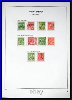 Lot 40432 Stamp collection Great Britain 1841-1970 in Davo album