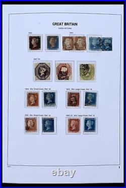 Lot 40555 Stamp collection Great Britain 1840-1969 in Davo luxe album