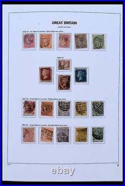 Lot 40555 Stamp collection Great Britain 1840-1969 in Davo luxe album