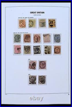 Lot 40555 Stamp collection Great Britain 1840-1969 in Davo luxe album