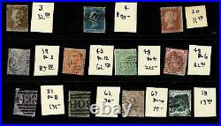 Old Great Britain Lot On Stock Sheet With Better Stamps
