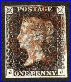 QV SG 1d Penny Grey Black Plate 11 (Eleven) VERY SCARCE RED MX CAT £40,000
