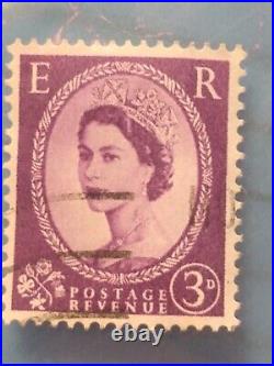 Queen Elizabeth/3cent stamp/canceled/ very fine condition/ Postage Stamps