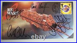 RED DWARF COMMEMORATIVE STAMP COVER Signed by ALL 4 CREW