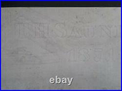 Rare 1871 Great Britain T H SAUNDERS Watermarked Paper Unused