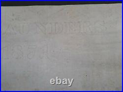 Rare 1871 Great Britain T H SAUNDERS Watermarked Paper Unused