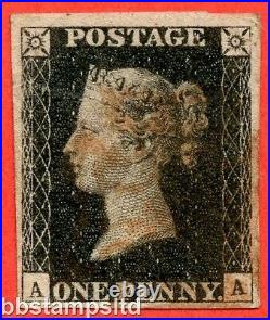 SG. 2. A1 (2). AS41. AA. 1d black. Plate 6. A good used example
