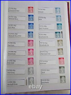 SPECIALISED MACHIN COLLECTION Y1667-Y1745 COMPLETE inc. ALL PRINTINGS 139 Stamps