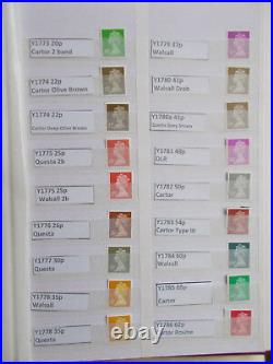 SPECIALISED MACHIN COLLECTION Y1760-Y1790 COMPLETE inc. ALL PRINTINGS 45 Stamps