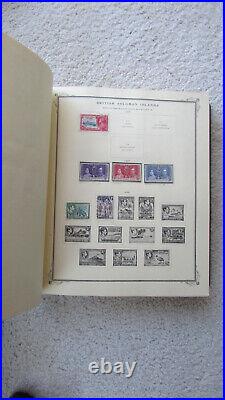 Scott Album With Pages To 1966 Great Britain Commonwealth Oceana Lots Of Stamps