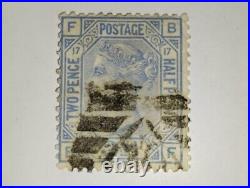 Stamp of Great Britain (21? 2d blue from 1875) N°57 rating 2500 obliterated