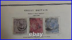 Stampsweis Great Britain CLASSICS on Scott Intl est 257 stamps