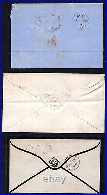 Uk Great Britain 1862-1880 Collection Of 9 Postal History Covers