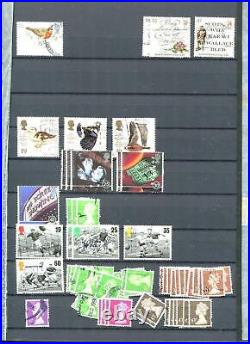 United Kingdom Stock Book canceled 1858 2002 8800 stamps