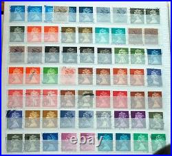 VERY NICE Great Britain Stamp Collection In Stock Book. 1000's 0f Stamps