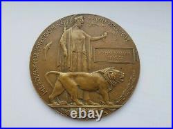 WW1 DEATH PLAQUE, JOSEPH WILLIAM MANLEY, 10th Bn ROYAL WELSH FUSILIERS, FROM MOLD