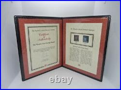 Westminster Collection Victorian Penny Black & Two Pence Blue Stamps In Folder