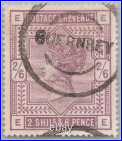 ZAYIX Great Britain 96 Used Guernsey postmark VF-XF 2sh6p Victoria 081022S06